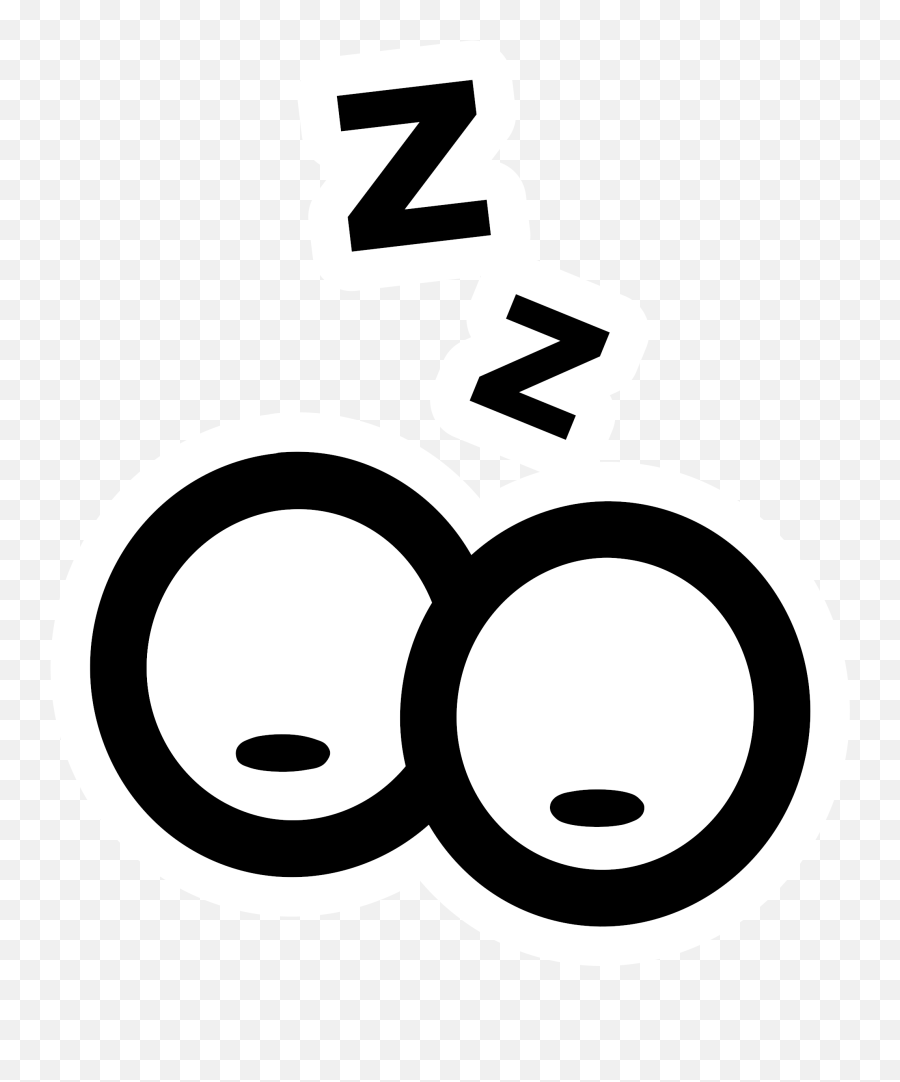 Clipart Sleeping Sleepy Emoji Clipart - Eye Sleep Clipart,Sleep Emoji Text