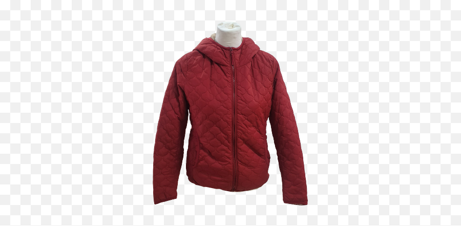 Red Uniglo Fleece Jacket With Hoodie - Polar Fleece Emoji,O7 Emoji