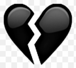Heart Jpg Transparent Stock Png Files - Black Transparent Broken Heart Emoji,Sademoji