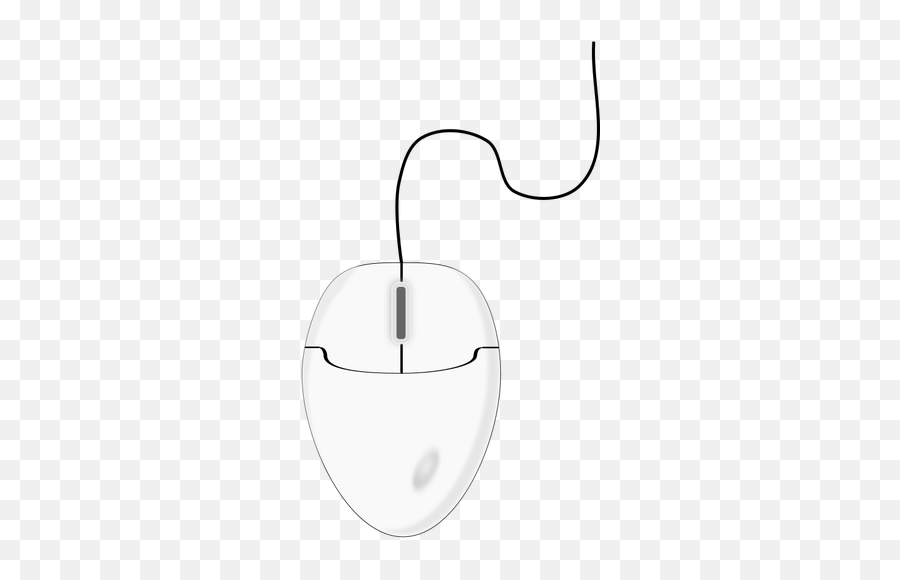 Vector Drawing Of White Computer Mice 1 - Computer Mouse Drawing Png Emoji,Black And White Emoji Keyboard