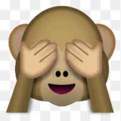Monkey Emoji Emojis - Emoji Mono Ojos Tapados,Monkey Emoji