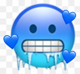 Iphone Emoji Iphoneemoji Art - Transparent Frozen Face