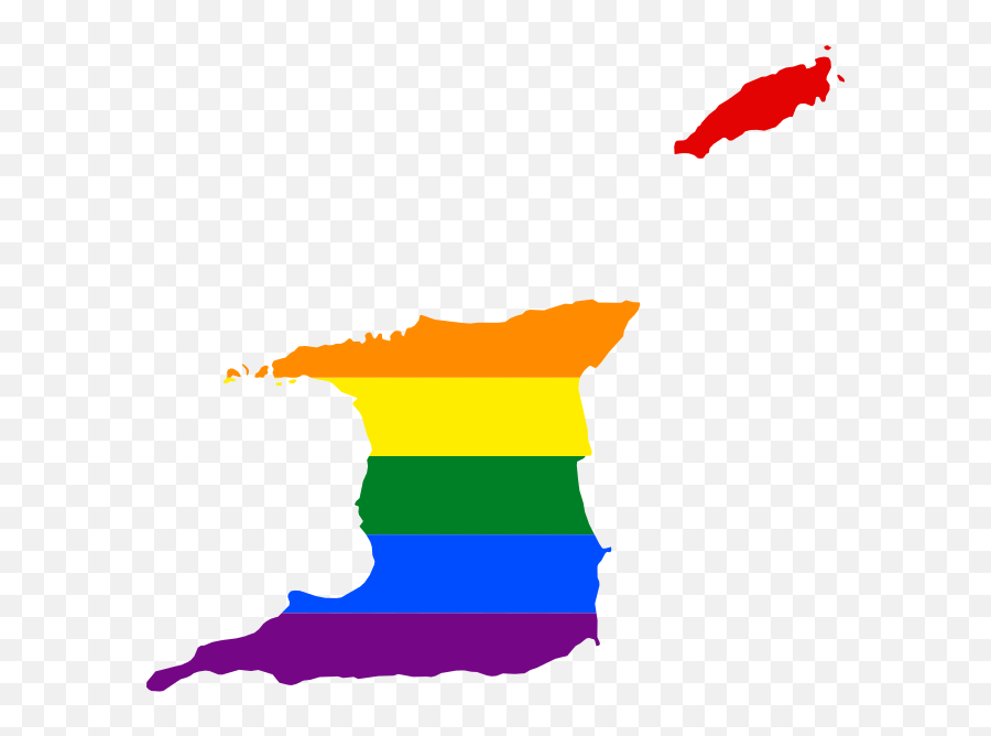 Lgbt Flag Map Of Trinidad And - Trinidad And Tobago Icon Emoji,Trini Flag Emoji