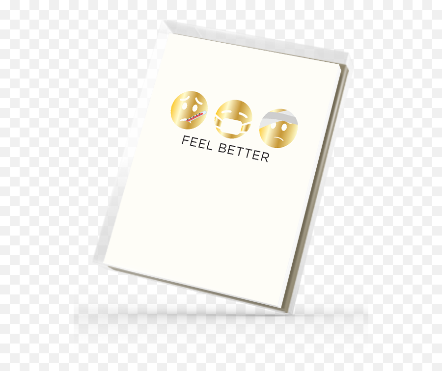 Foiled Emoji Feel Better - Earrings,Metal Emoji
