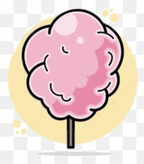 Cotton Candy Cottoncandy Pink - Ilustración Algodon De Azucar Emoji,Cotton Candy Emoji
