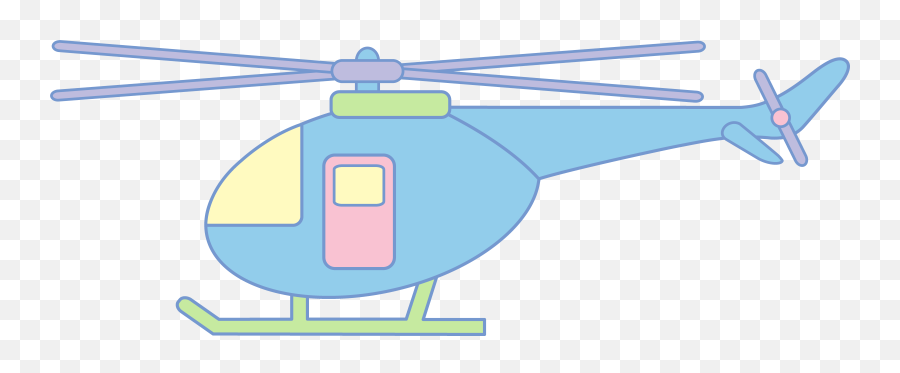 Helicopter Clipart Little Helicopter - Blue Helicopter Clip Art Emoji,Helicopter Emoji