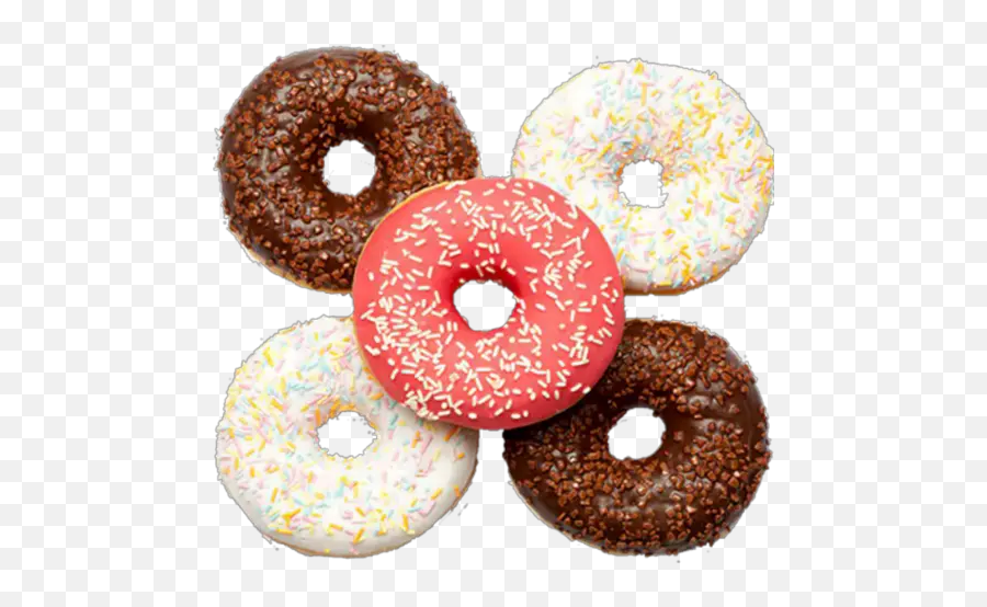 Donuts Stickers For Whatsapp - Chocolate Pink White Donuts Emoji,Doughnut Emoji