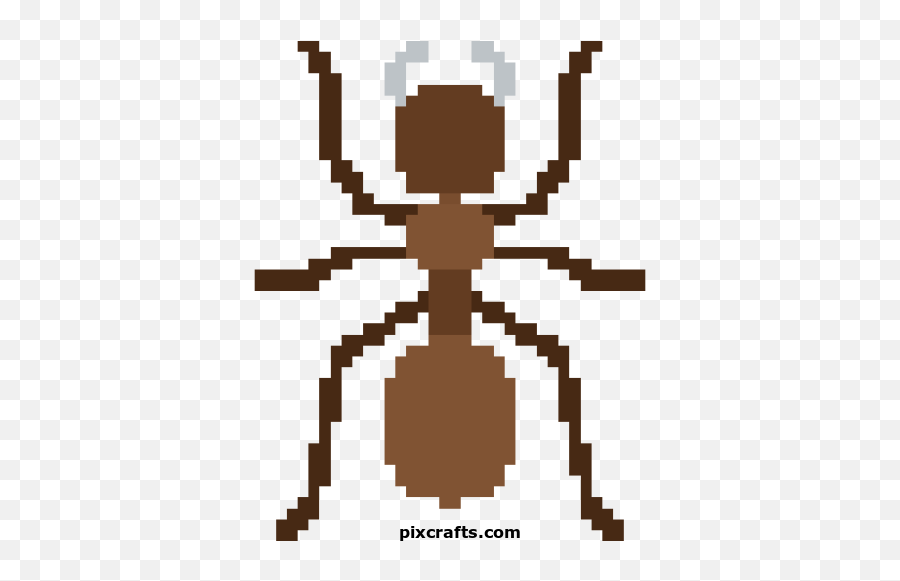 Insects Pixel Art - Minecraft Pixel Art Ant Emoji,Zzz Ant Ladybug Ant Emoji