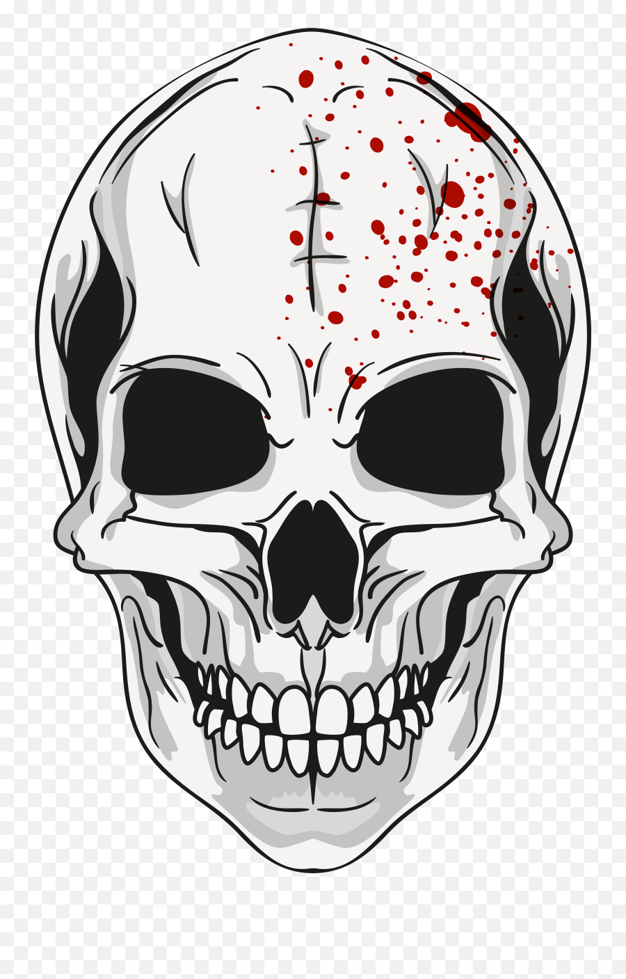 Halloween Skull Png Clip Art Image Png - Kuru Kafa Png Emoji,Skull Water Skull Emoji