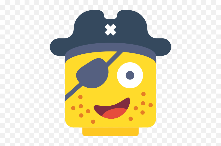 Face Pirate Lego Interface Angry Patch Emoticon Icon - Lego Pirate Vector Emoji,Asian Emoticon