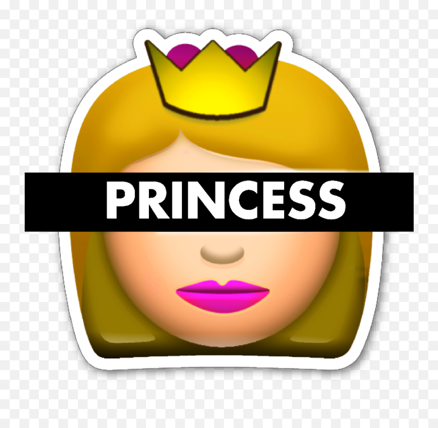Princess Emoji Stickers Smile - Princesa Emoji,Princess Emoji