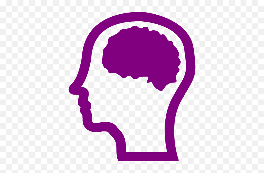 Purple Brain 3 Icon - Free Purple Brain Icons Red Brain Icon Png Emoji,Emoji Brain
