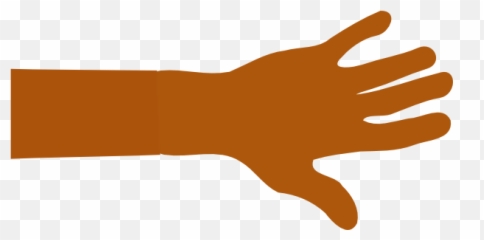 2867 Arm Free Clipart - Brown Hand Emoji