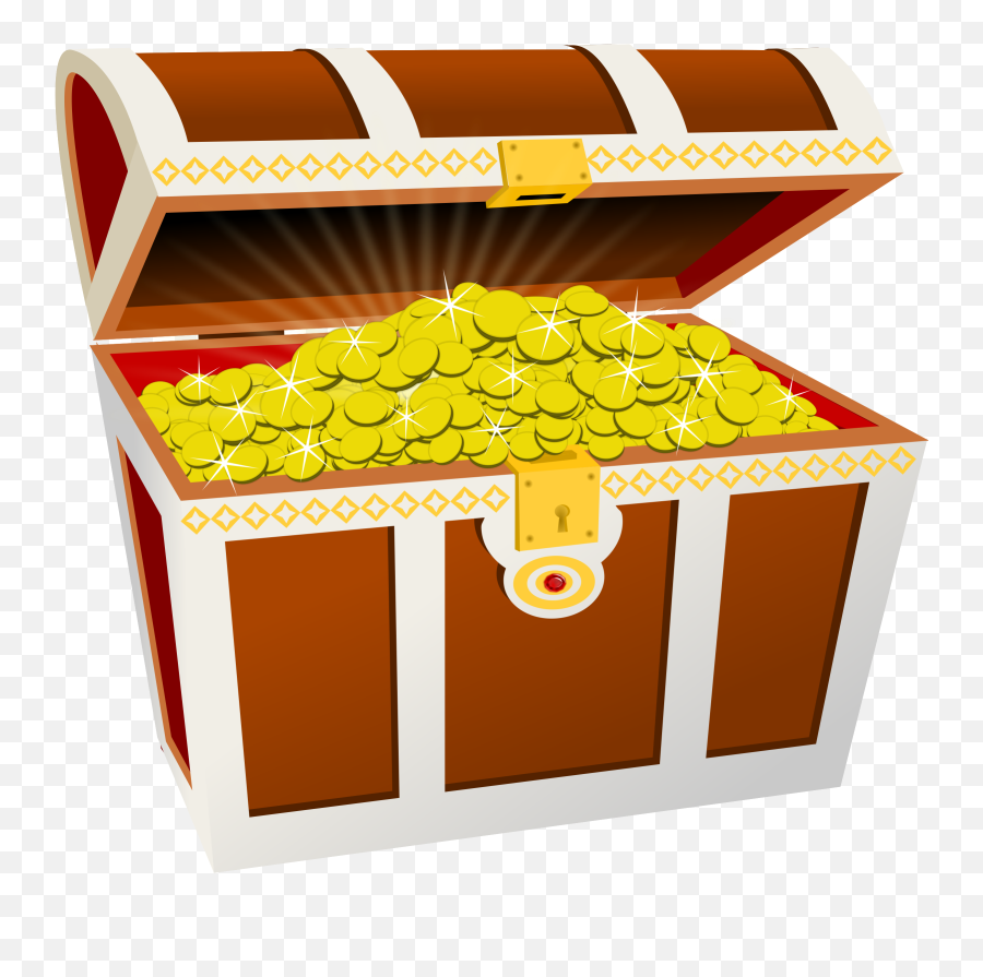 Clipart Money Chest Clipart Money Chest Transparent Free - Transparent Background Treasure Chest Clipart Emoji,Treasure Chest Emoji
