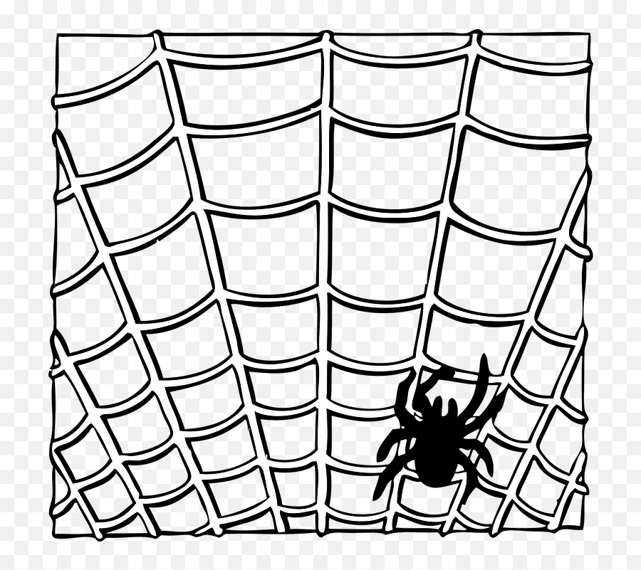 Free Creepy Halloween Vectors - Spider Web Clip Art Emoji,Spider Emoticon