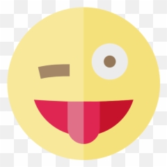 Wink Tongue Emoticons Emoji Feelings Smileys Icon -