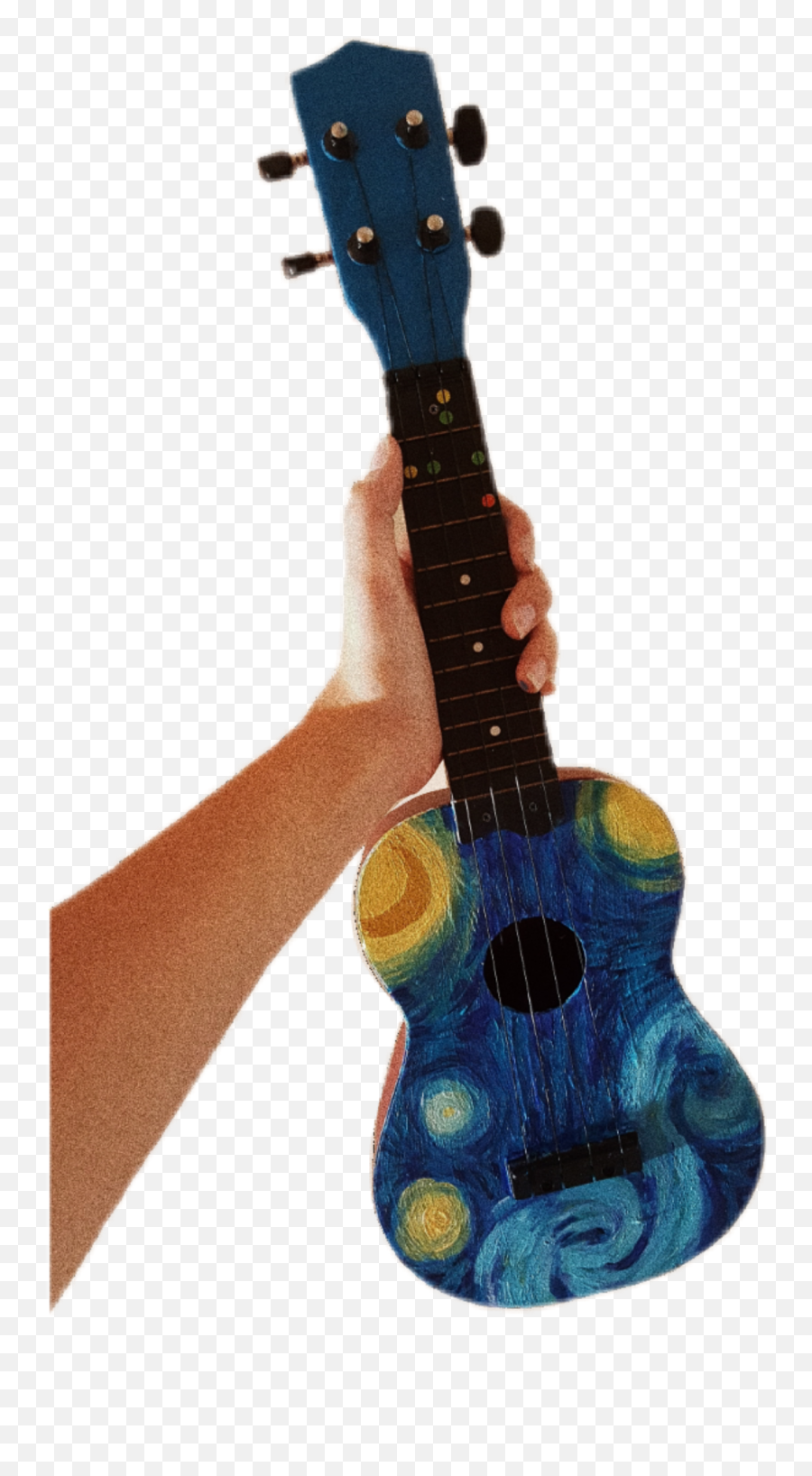 Ukulele Aesthetic Painting Starynight - Electric Guitar Emoji,Ukulele Emoji
