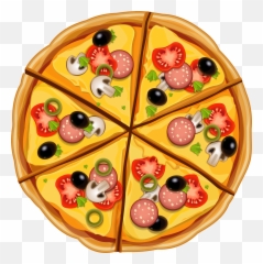 9421 Pizza Free Clipart - Transparent Background Pizza Clipart Png Emoji,Pizza Slice Emoji