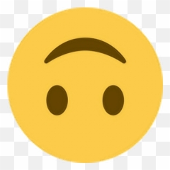 Upsidedown Smile Happy Emoji Emoticon Face Expression - Down Twitter