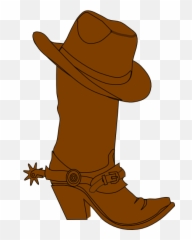 24586 Hat Free Clipart - Cowboy And Boot Emoji