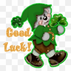 Leprechaun Shamrock And Pot Of Gold Moving Clip Art Animations - St Day Emoji