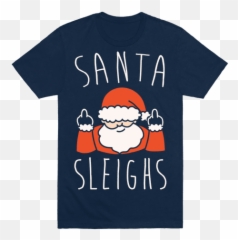 Santa Sleighs Parody T - Santa Claus Emoji,Santa Sleigh Emoji