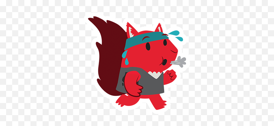 Vodafone Squirrel Stickers On Behance - Illustration Emoji,Ewe Emoji