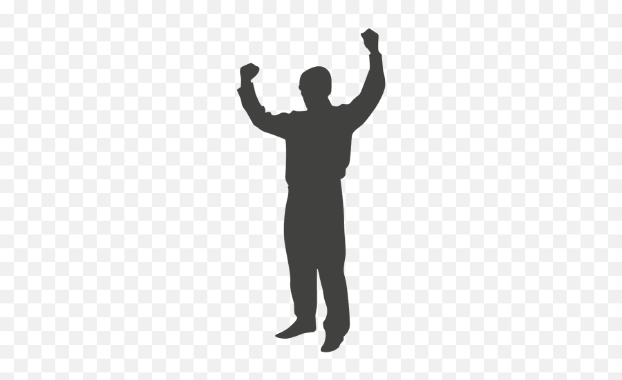 Raise My Hand Clipart Transparent - Man Raising Hands Silhouette Emoji,Man Raising Hand Emoji