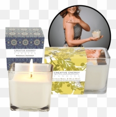 Creative Energy 7oz Glass Cosmetic Soy Lotion Candle - Candle Emoji,Emoji Candles