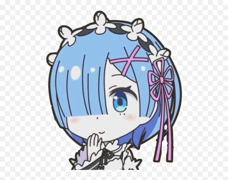 Rem Re Zero Rezero Maid Freetoedit - Rem Re Zero Perler Beads Emoji,Zero Emoji