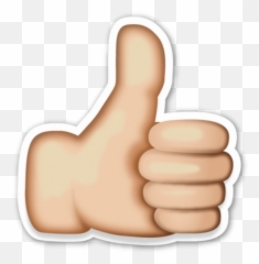Okay Emoji Png Images u2013 Free PNG Vector PSD Clipart - Mano Hacia Arriba