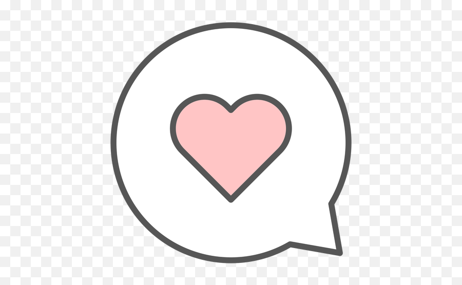 Heart In Conversation Bubble - Transparent Png U0026 Svg Vector File Corazon En Burbuja Png Emoji,Heart Emoji Transparent Background