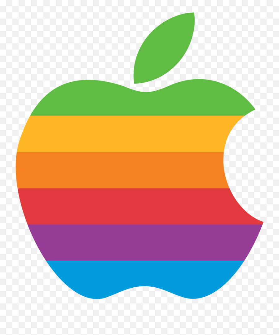 Apple Fruit Color Png U0026 Free Apple Fruit Colorpng - Apple Rainbow Logo Emoji,Apple Color Emoji
