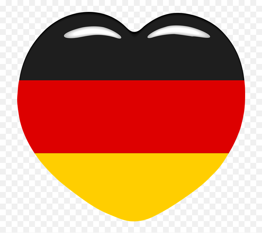 Heart Germany World Cup - German Flag Icon Cute Emoji,Fire Emoji Iphone