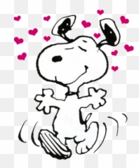 Pin - Snoopy Clipart Valentines Day Emoji,Snoopy Dance Emoticon