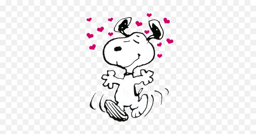 Pin - Snoopy Clipart Valentines Day Emoji,Snoopy Dance Emoticon