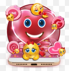 Salmon Pink Cute Emoji Theme - Cartoon,Salmon Emoji