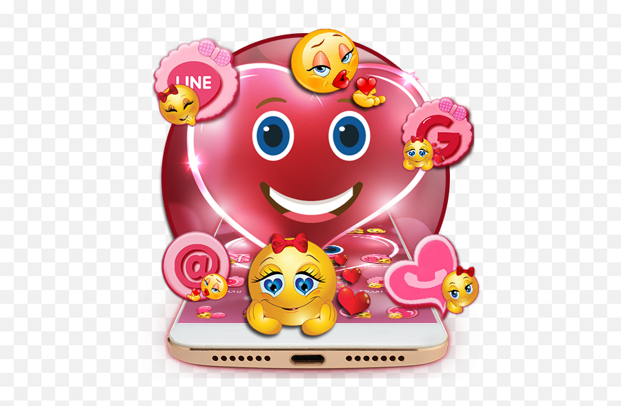 Salmon Pink Cute Emoji Theme - Cartoon,Salmon Emoji