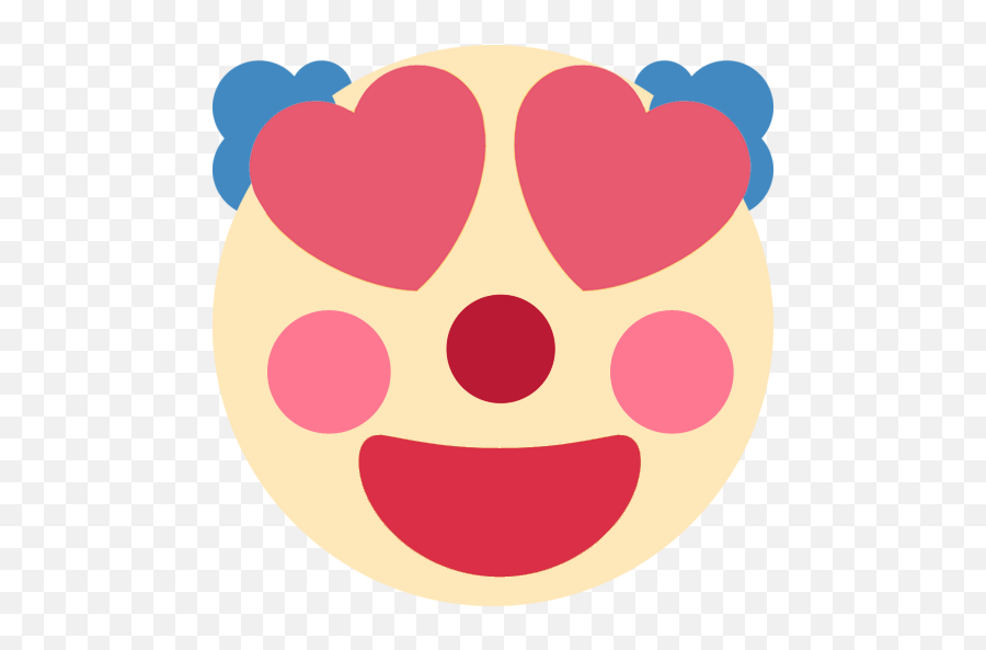 Clownhearteyes - Heart Eyes Emoji Discord,Emoji With Heart Eyes