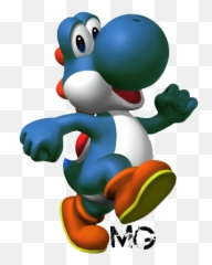 Blue Yoshi - Yoshi From Mario Kart Emoji,Yoshi Emoji
