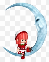 Free Crescent Moon Images - Girl On Png Emoji