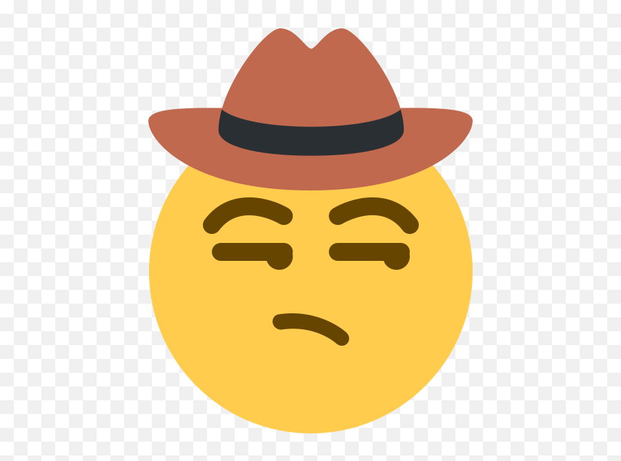 Kylie Mcclain - Fedora Emoji,Slight Frown Emoji - free transparent ...