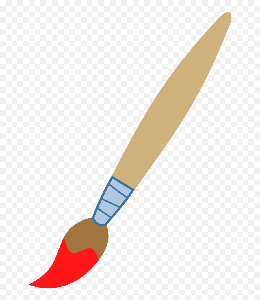 Paintbrush Paint Brush Clip Art Black And White Free - Paintbrush Clipart Emoji,Paintbrush Emoji