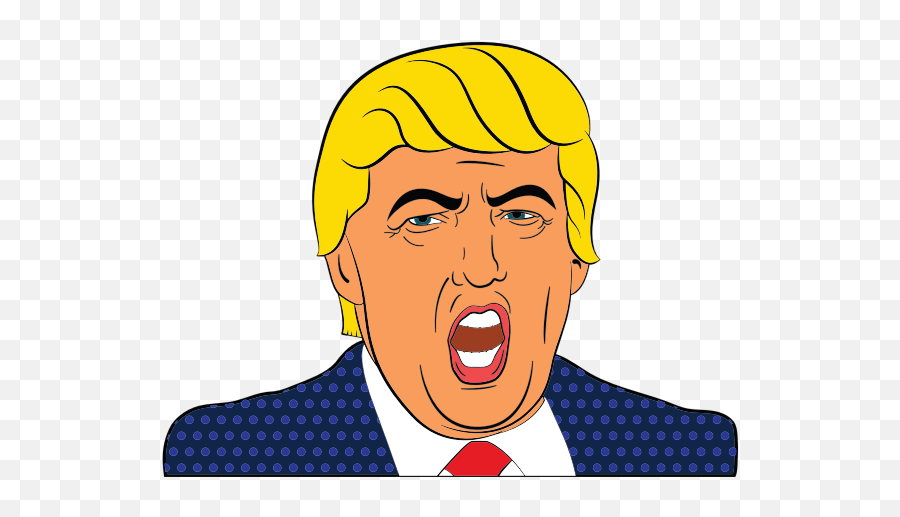 Donald Trump Cartoon 2 - Donald Trump Clipart Emoji,Question Mark Emoji