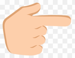 Medium Light Skin Tone Emoji - Finger Pointing Right Png