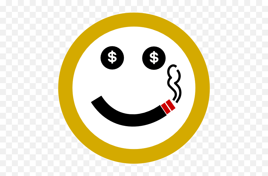 Get Rich Or Die Smoking Pro - Smoking Emoji,German Emoticons