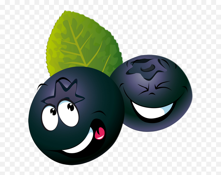 Funny Fruit - Blueberry Fruit Funny Emoji,Is There A Blueberry Emoji
