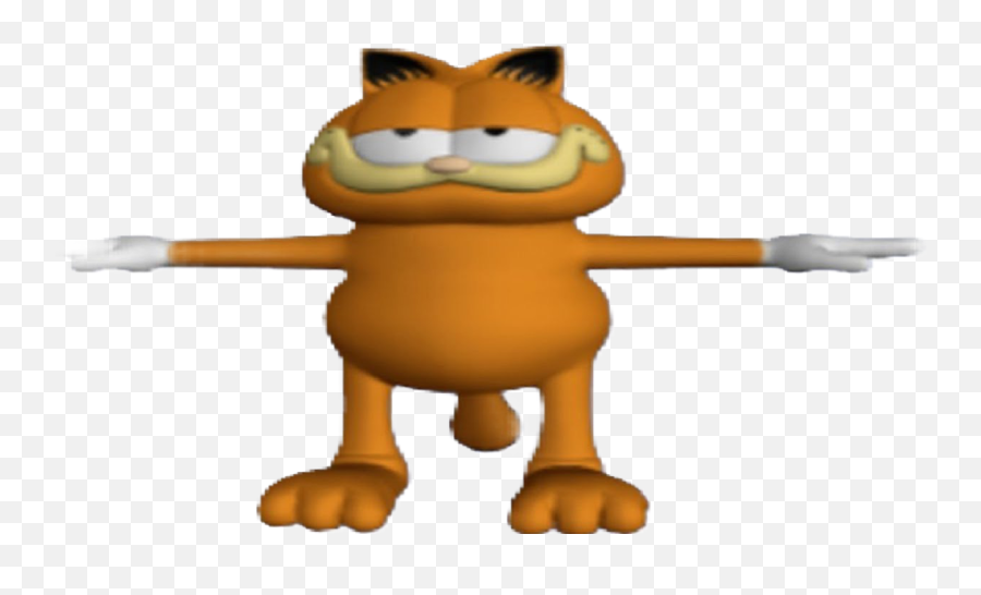 Garfield - T Pose Carl Jimmy Neutron Emoji,Dabbing Emoticon