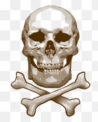 Skull And Cross Bones Toxic - Emoji
