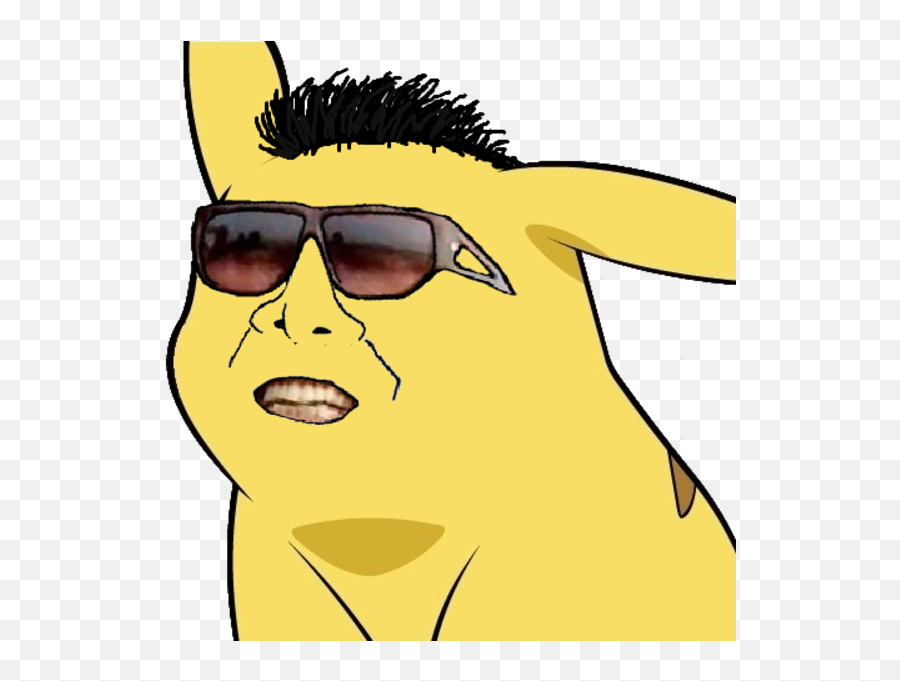 Pikachu Face Png - Pikachu Pokémon Go Eyewear Face Hair Dank Meme Face Png Emoji,Pikachu Emoji